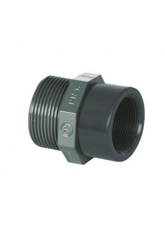 PVC tvarovka - Redukce 1 1/2“ ext. x 2“ int.