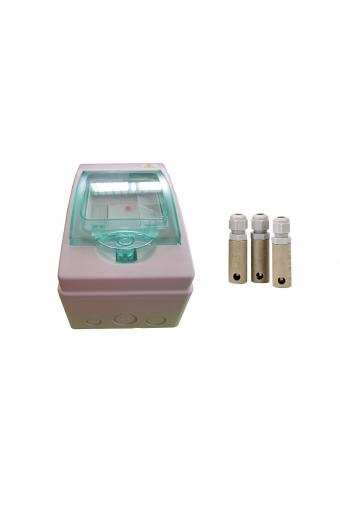 Elektronické automatické hlídání hladiny v rozvaděči + 3x sonda