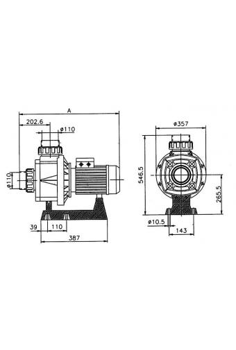 Pumpa KRETA 80 m3/h - 400V