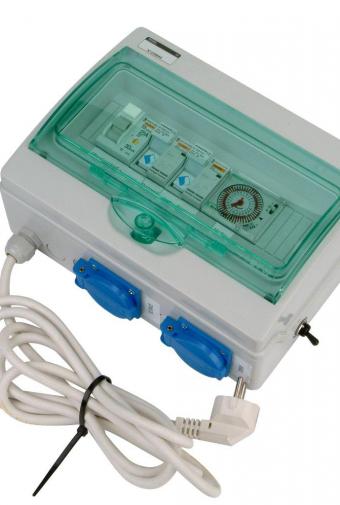 Automatické ovládání pro filtraci/el. topení - F1E3 s flexo kabelem