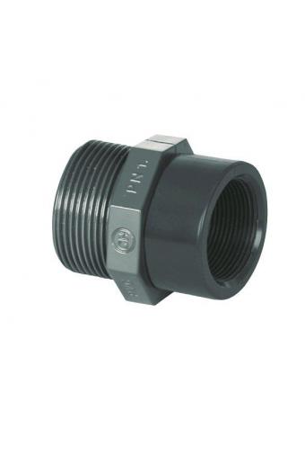 PVC tvarovka - Redukce 1 1/2“ ext. x 3/4“ int.